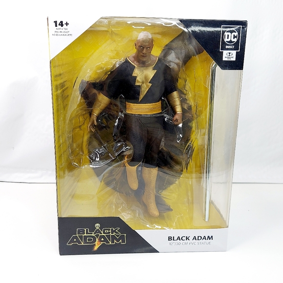 DC Direct BLACK ADAM 12" Inch PVC Statue Figure McFarlane Toys 2022 NEW - Picture 1 of 7